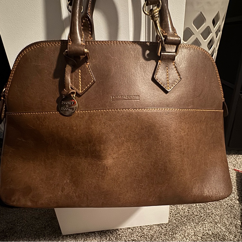 Dooney & Bourke Brown Leather Satchel